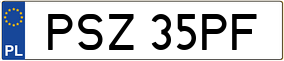 Trailer License Plate